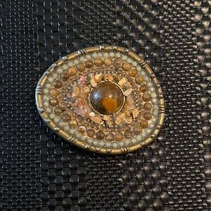 Jessica Simpson Mosaic Stone Belt Buckle